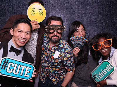 ASCCC Spring Plenary reception photo booth fun.