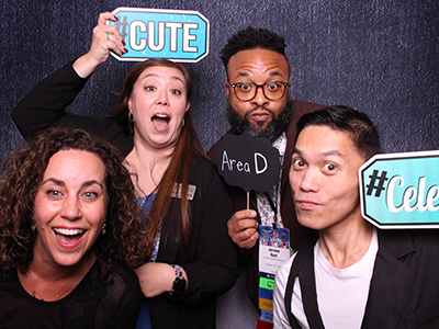 ASCCC Spring Plenary reception photo booth fun.