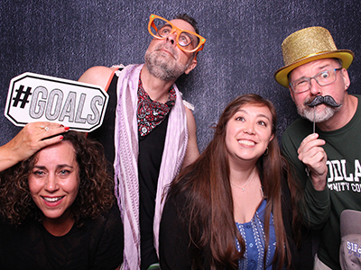 ASCCC Spring Plenary reception photo booth fun.