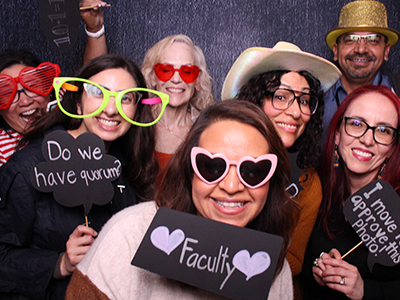 ASCCC Spring Plenary reception photo booth fun.